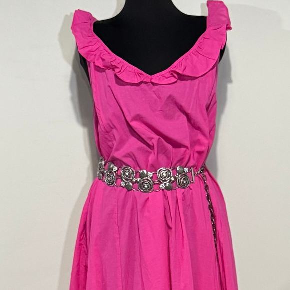 Silver Metal Boho Belt‎ Lobster Claw Clasp 39" Rhinestones Bohemian - Picture 8 of 11